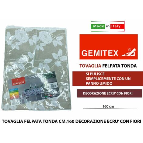 GEMITEX Tovaglia Felpata Cerata Decoro 234 TUCANO, Made in Italy