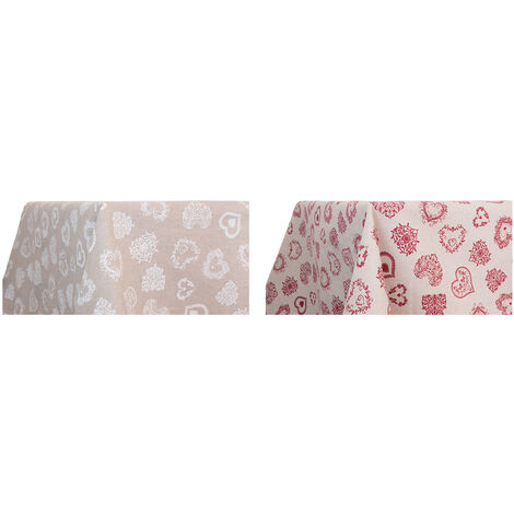 Tovaglia Miros Disegno Cuore, misura140x180coloreRosso
