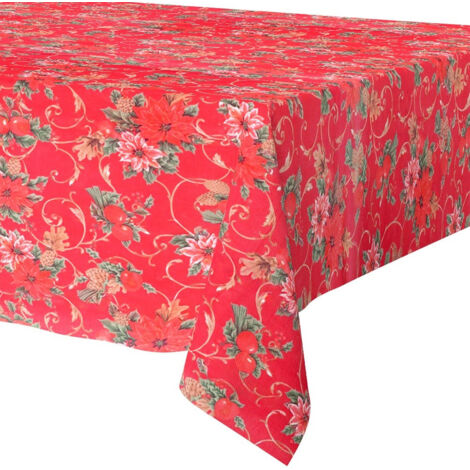 TOVAGLIA NATALIZIA, ANTIMACCHIE, VIGILIA DI NATALE, 180X130 CM