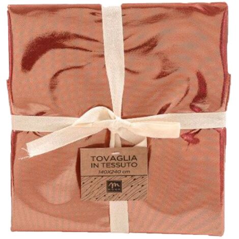 Tovaglia natalizia in tessuto per tavola di Natale e festività 140 x 240 cm -Rosso