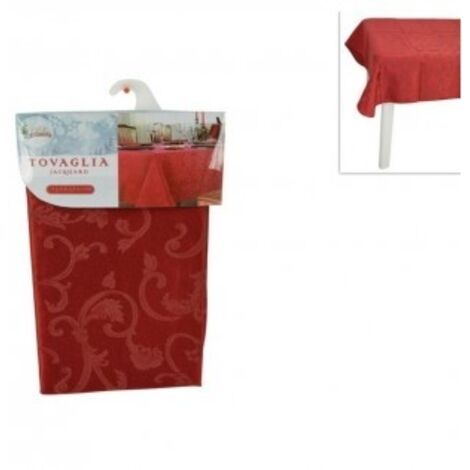 TOVAGLIA NATALIZIA ROSSA JACQUARD 150X180CM
