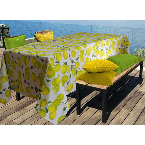 Tovaglia Per Salotto Cucina In Miros Misto Cotone Made In Italy Riva RP, misura140x140coloreRiva
