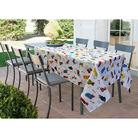 Tovaglia Per Salotto Cucina Tavolo In Cotone Made In Italy 100% Cotone Micetti RP, misura140x140coloreMicetti