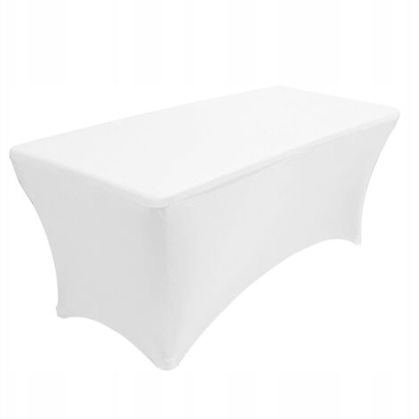 TOVAGLIA PER TAVOLO CATERING BANCHETTI BIANCA 180x76cm ELASTICA [25C]