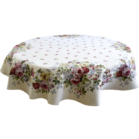 TOVAGLIA Rotonda Arazzo Fi 165 Tovaglia per Tavolo Rotondo Arazzo ROSE