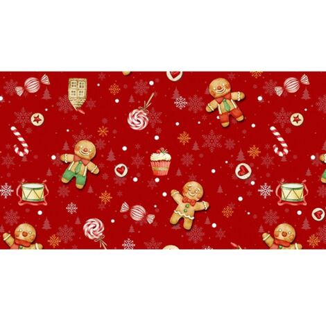 TOVAGLIATO IN PVC FANTASTIK LINEA NATALIZIA 1203-1 Rotolo cm.140 (H) x 20 mt (L)