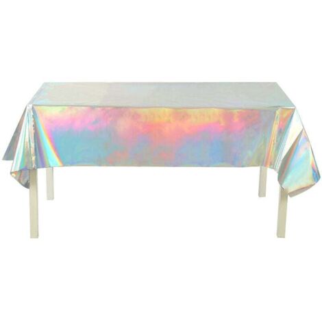 Tovaglie di plastica, tovaglie laser, lamina olografica per decorazioni per feste e matrimoni, 137274 cm