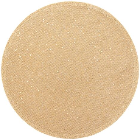 Tovaglietta in paillettes d.38cm juta oro - Feeric lights & christmas