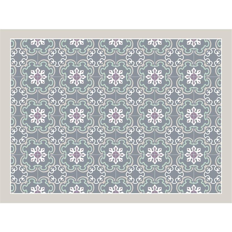 Tovaglietta in vinile con piastrelle di cemento