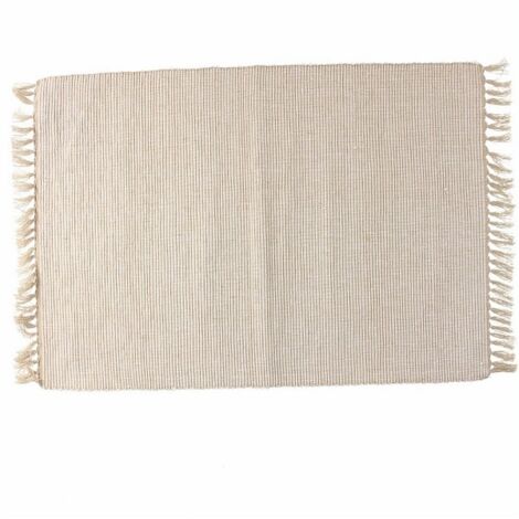 Tovaglietta rettangolare 35x50 cm in cotone riciclato beige Linea Basic