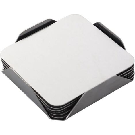 Tovagliette antiscivolo in acciaio inox - set da 6