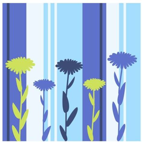 Tovaglioli in Carta Velina - Fantasia Blu - 33x33 cm