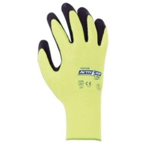 TOWA ActivGrip Lite Polyester-Feinstrickhandschuh, Kat.2, Latex 242711 Gr.11