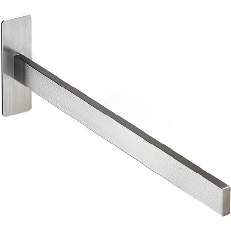 Towel Holder Bar Towel Ring Stainless Steel MatteHand Towel Hanger Bathroom Lavatory Kitchen Hardware Wall Mount,39cm(Size:Single pole,Color:silvery)