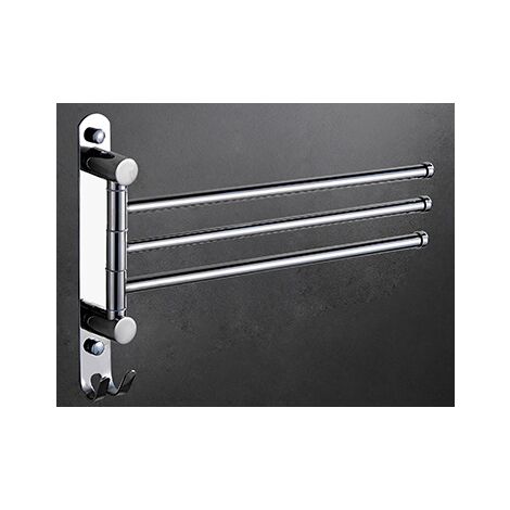 Towel Holder / Bars 3 branches, length 32cm, in stainless steel frosting (3 branches)