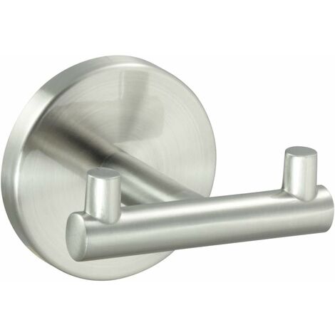 Towel Hooks for Hanging Towels - Heavy Duty Stainless Steel SUS304 Shower Towel Hooks - Brushed Finish Towel Hooks for Bathroom Wall Mounted -(Silver)