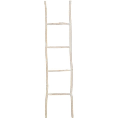 Towel rack ladder wood modern bathroom floor standing wall decorative Ladder towel rack Object Vase holder bookcase Staircase