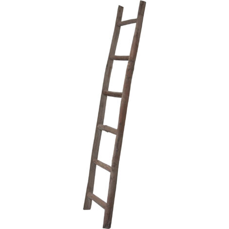 BISCOTTINI Towel rack ladder wood modern bathroom floor wall to wall decorative Ladder towel rack Object holder bookcase