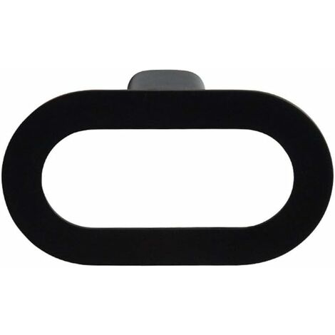 Towel Ring Black Bathroom Hotel Bathroom Small Towel Rack Simple Bathroom Hardware Pendant-Square
