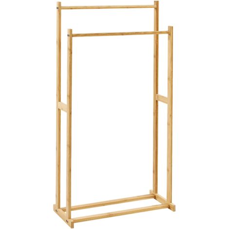 Towel Stand HOBOKEN Bamboo Wood Light Brown
