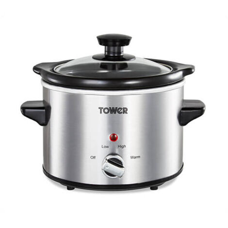 Tower 1.5L Stainless Steel Slow Cooker