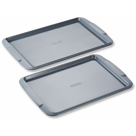 Tower Cerasure T843071 2 Piece Baking Tray Set with Carbon Steel Construction, Graphite