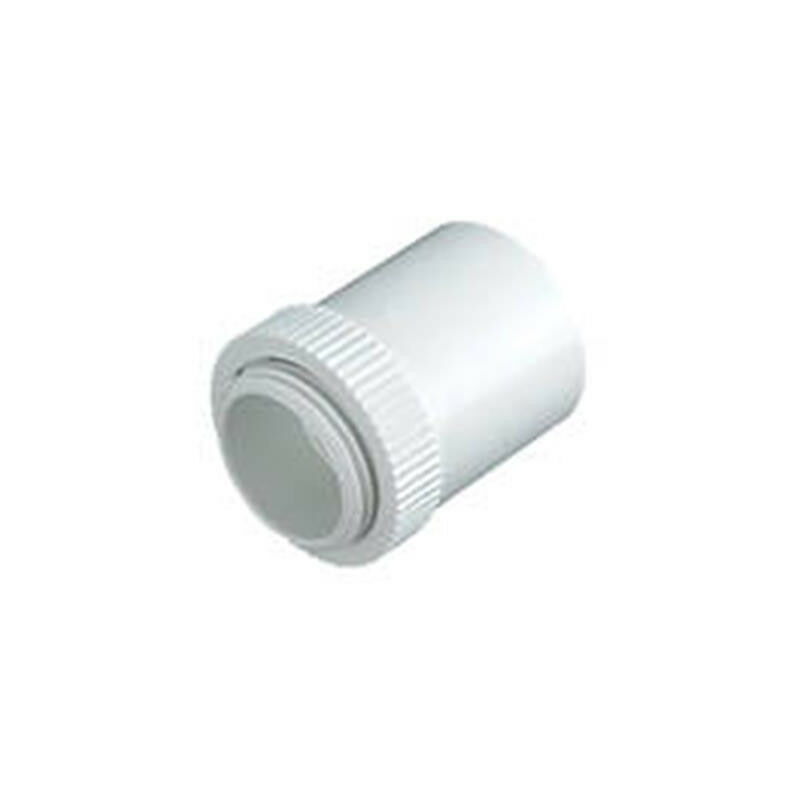 Tower Male Adaptor 20mm White Pack of 2 CP15 - White