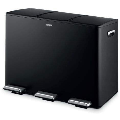 Tower Recycling Pedal Pin, 45L, Black T838021BLK