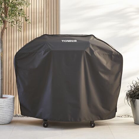 Tower T978525COV Three Burner Gas BBQ Cover, Waterproof and Windproof, Black