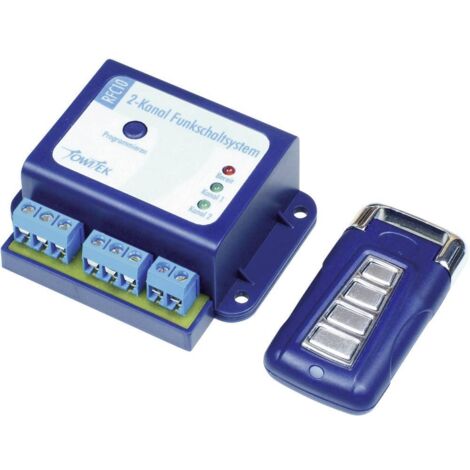 TowiTek Sistema di commutazione senza fili incl. telecomando Raggio di azione Max. (campo libero): 50 m 12 V/DC