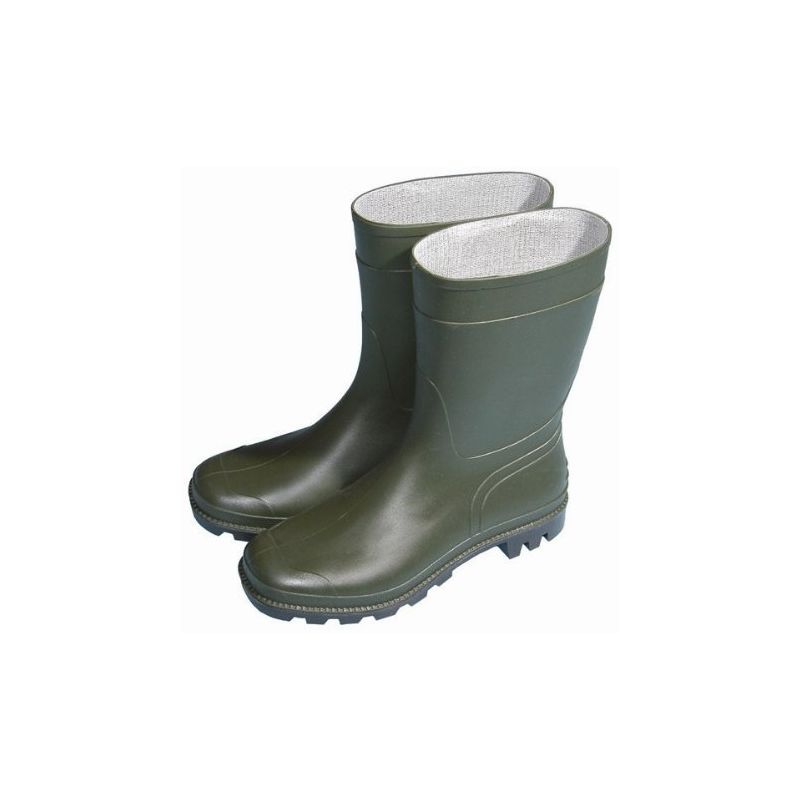 Essentials Half Length Wellington Boots - Green UK Size 5 - Town&country
