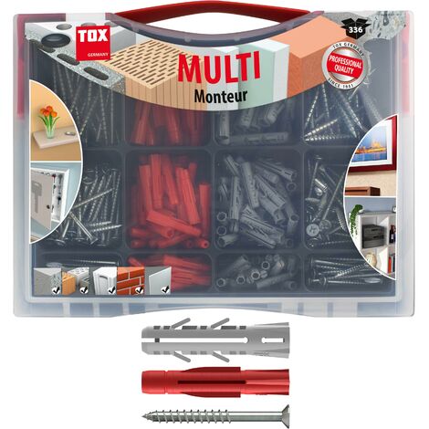 TOX Assortiment Standard Monteur Multi 336 pièces