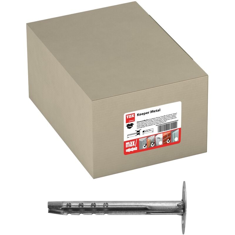 TOX - Cheville métallique pour isolation Keeper Metal 8x110 mm