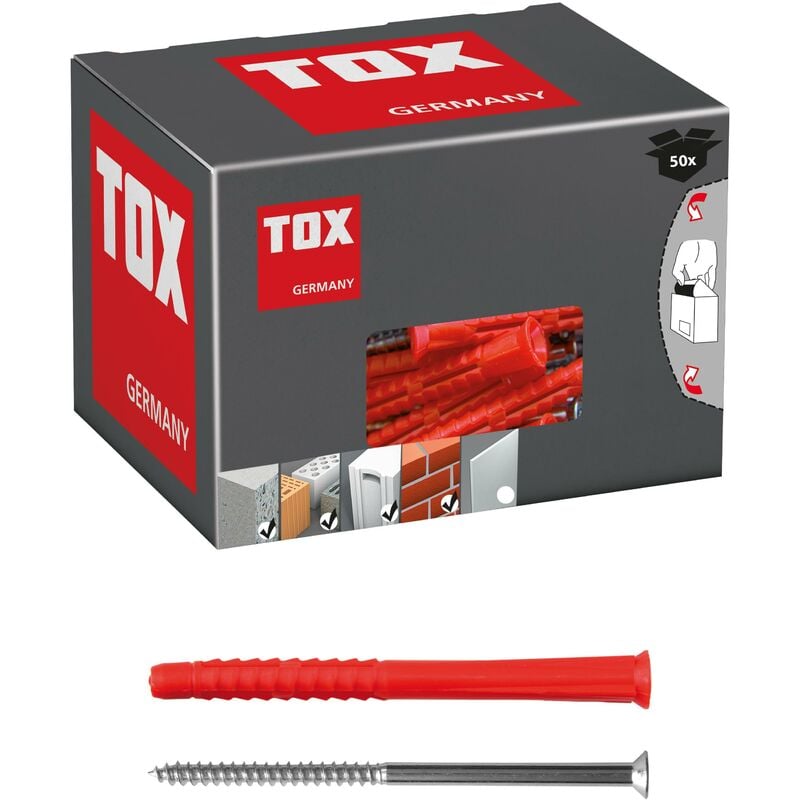 TOX - cheville universelle longue Constructor 8x60 mm + vis
