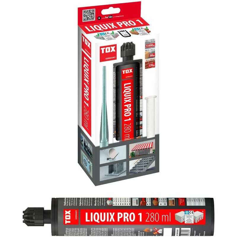TOX - mortier composite Liquix Pro 1 sans styrène 280 ml