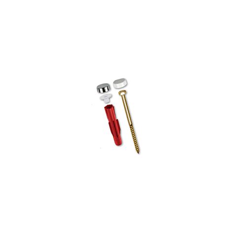 TOX Stand-WC-Befestigung 04510152  E 8/40 weiss und chrom je Satz