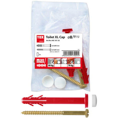 TOX Stand-WC-Befestigung Toilet XL Cap weiß 04510135