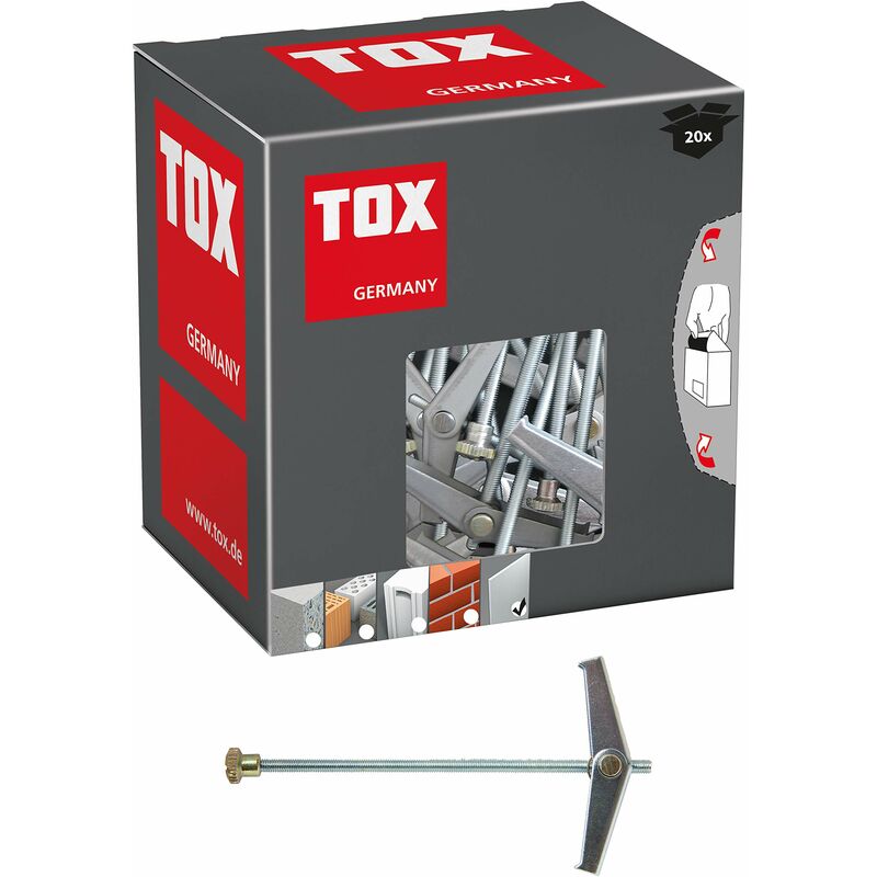 Image of TOX - Tassello ribaltabile a molla Spagat M4 scatola piccola, 20 pz, 024100161