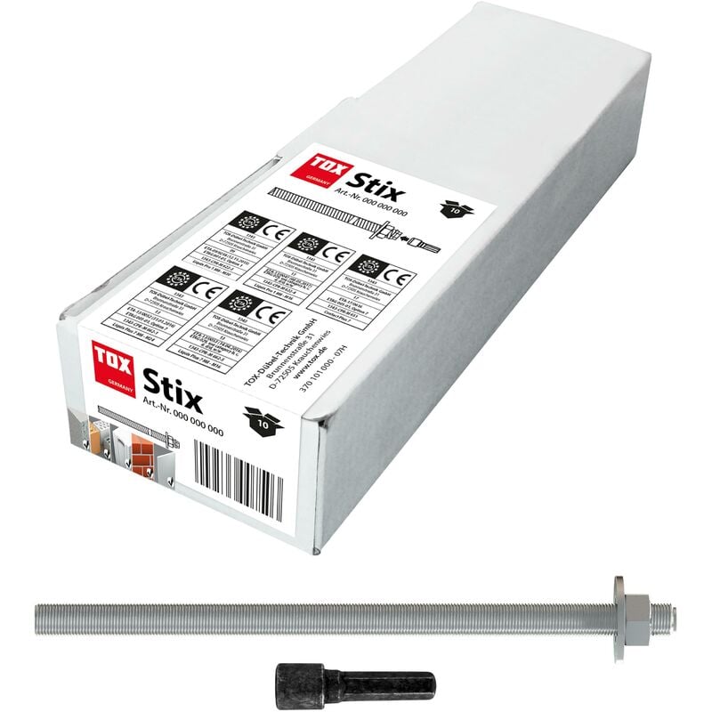 TOX - Tige filetée Stix-VZ M12x250 mm, galvanisée