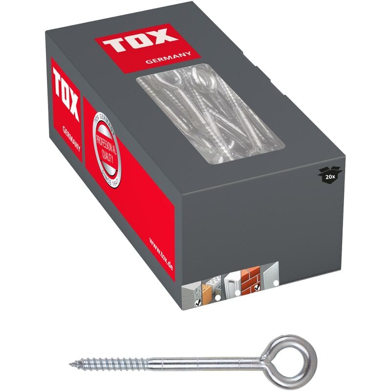 Vis d’ancrage à œillet pour échafaudage Safe Fix Eye 12x350 mm