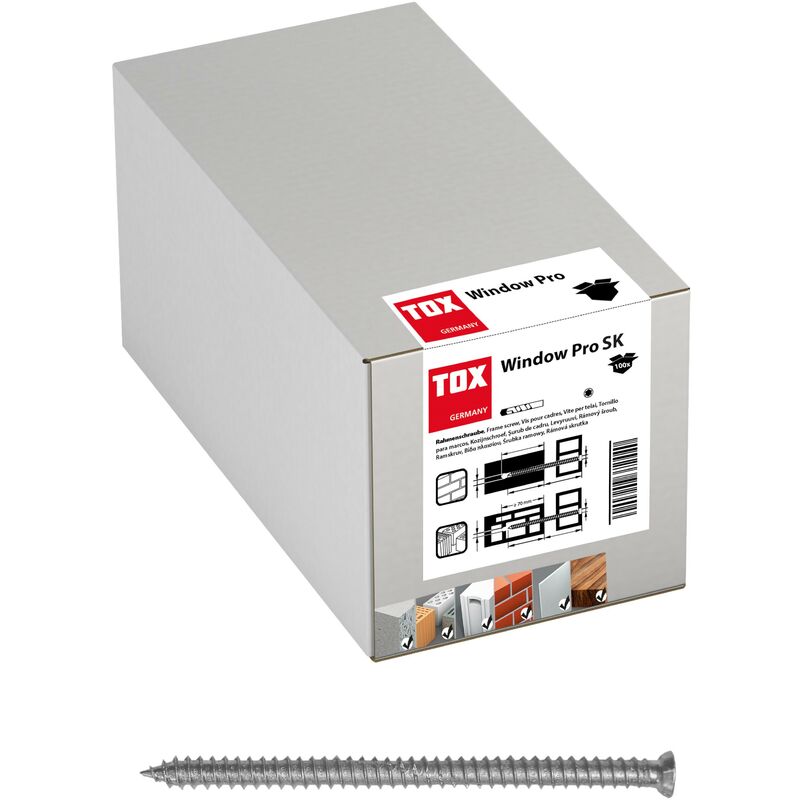 Vis pour cadre de fenêtre Window Pro sk 7,5x132 mm