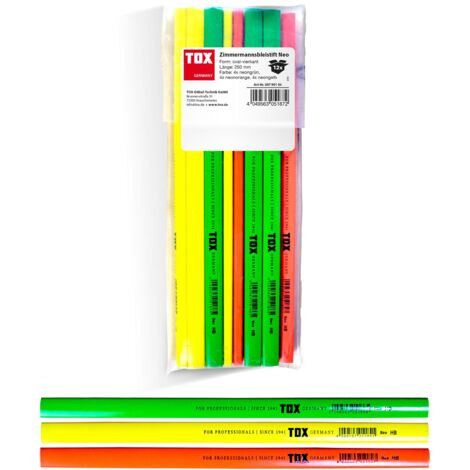 TOX Zimmermannbleistift Mix 250mm lang 09790106