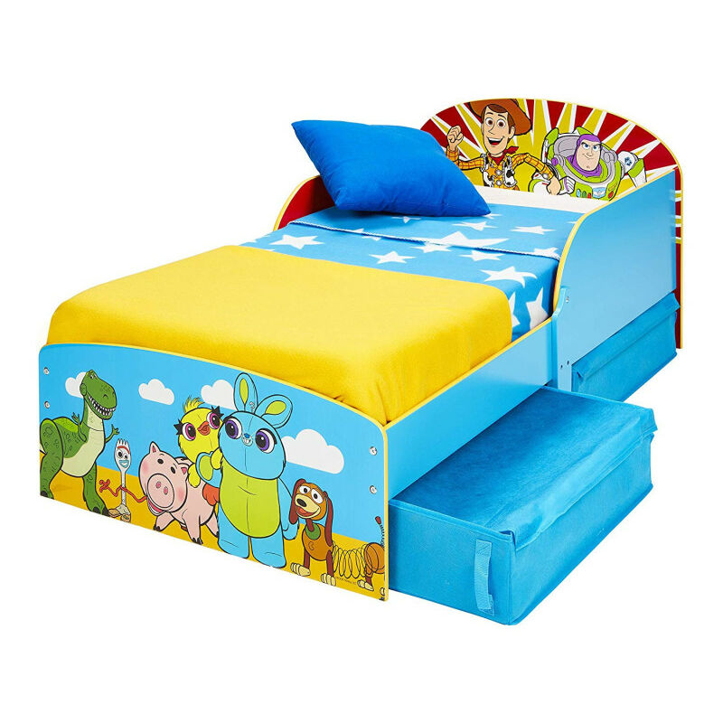 Moose Toys - Lit junior 140 cm avec tiroirs Toy Story Disney