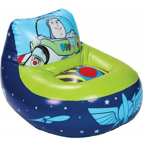 Toy Story - Fauteuil Enfant gonflable Buzz L'éclair - Siège Disney - Bleu