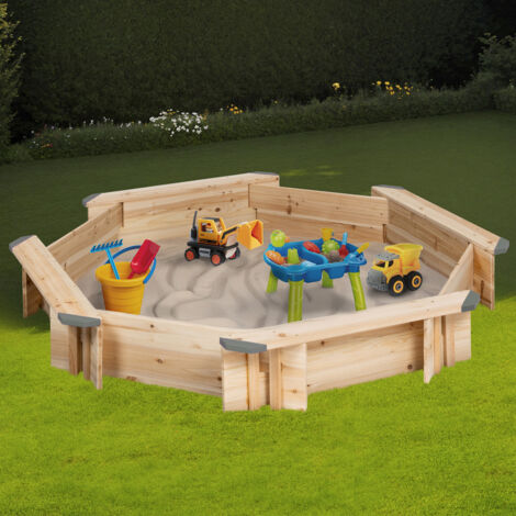 Arenero Niños Con Tapa Arenero Cuadrado De Madera Para Niu00f1os