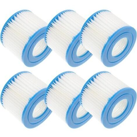 Toyvian 6 pièces Filtre Piscine Type Cartouche VI pour Pompe Filtration Piscine Compatible Marque Leader Remplacement Filtre Spa pour Nettoyage Outil Pet Non-tissé