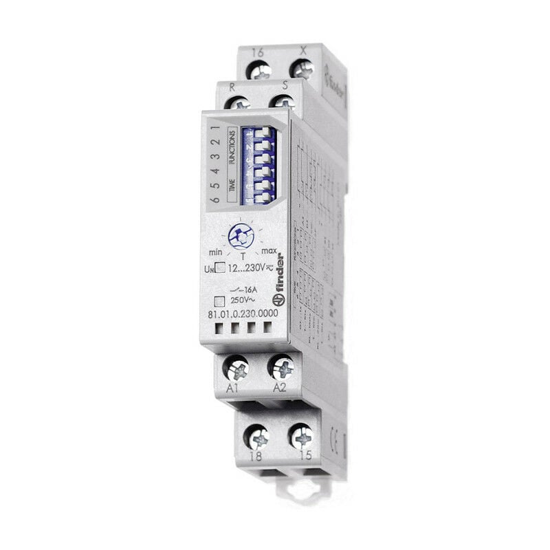 Finder - Timer multifonctionnel modulaire 12-230V 810102300000