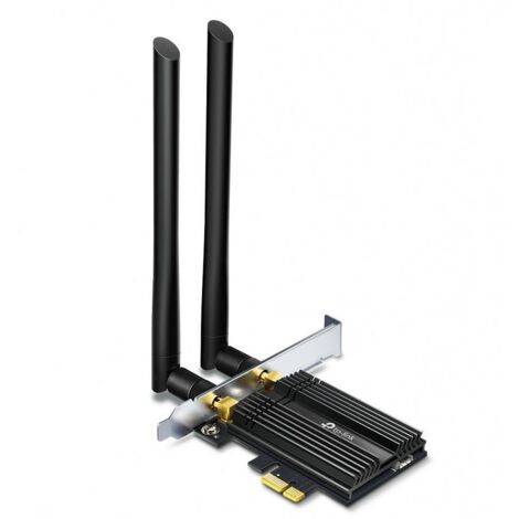 Tp-link Archer TX50E - Scheda di Rete PCI Express Wireless Wi-Fi 6 (802.11ax) con Bluetooth 5.0, Velocit� fino a 2402 Mbps, Design Nero Metallizzato