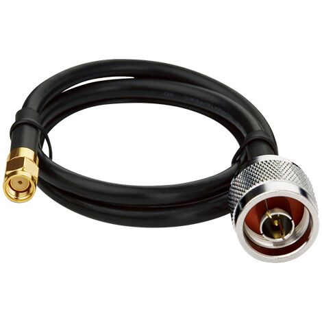 TP-LINK - Câble d'extension d'antenne - Câble à faible perte LMR-200 - Dimensions 0.5m - Mâle type N et femelle RP-SMA - Valable pour 2,4 GHz y 5GHz