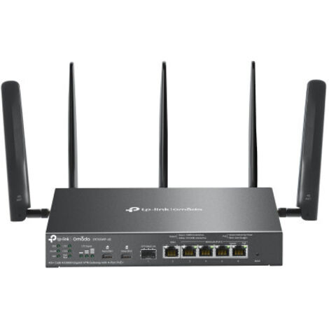 TP-Link ER706WP-4G router inalámbrico Gigabit Ethernet Doble banda (2,4 GHz / 5 GHz) Negro